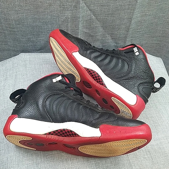 Nike Air Jordan Jumpman Pro 'bred' sneakers - black red men's 10 906876-001 - Picture 8 of 14